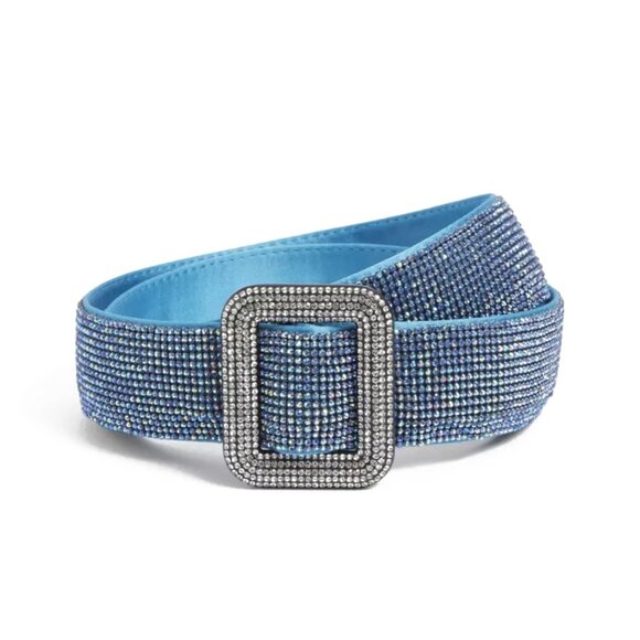 Benedetta BruzzichesVenus Rhinestone Crystal Mesh Belt, Size 100